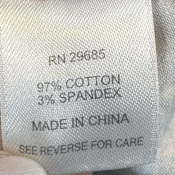 Pendleton Women’s Paisley Print Cotton Blend Ankle Pants Sz 14 Navy Coral Strech - Picture 7 of 11